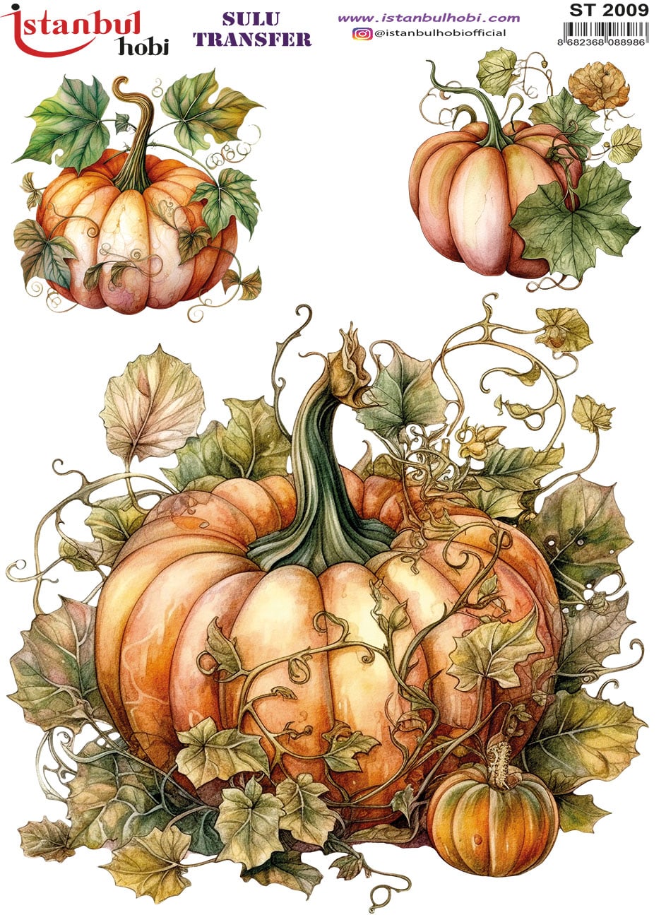 ST2009 | Sulu Transfer Kağıdı-25x35 cm 1 St2009 | Sulu Transfer Kağıdı-25X35 Cm