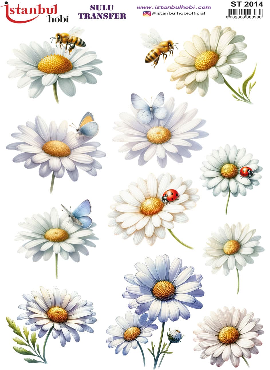 ST2014 | Sulu Transfer Kağıdı-25x35 cm 1 St2014 | Sulu Transfer Kağıdı-25X35 Cm