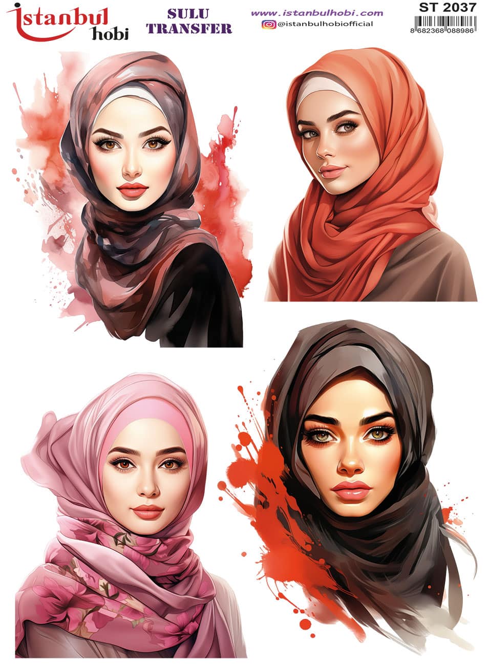 ST2037 | Sulu Transfer Kağıdı-25x35 cm 1 St2037 | Sulu Transfer Kağıdı-25X35 Cm