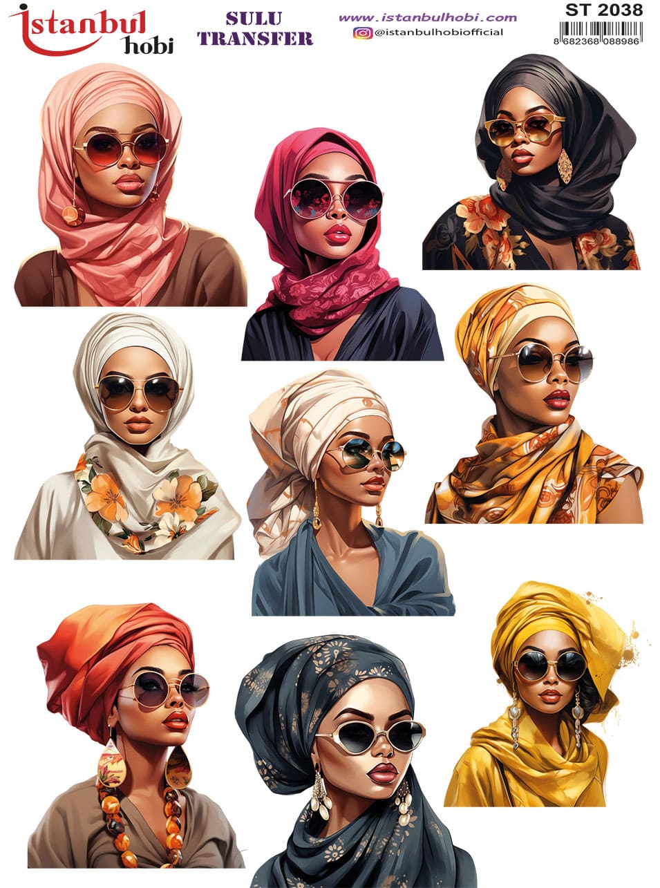 ST2038 | Sulu Transfer Kağıdı-25x35 cm 1 St2038 | Sulu Transfer Kağıdı-25X35 Cm