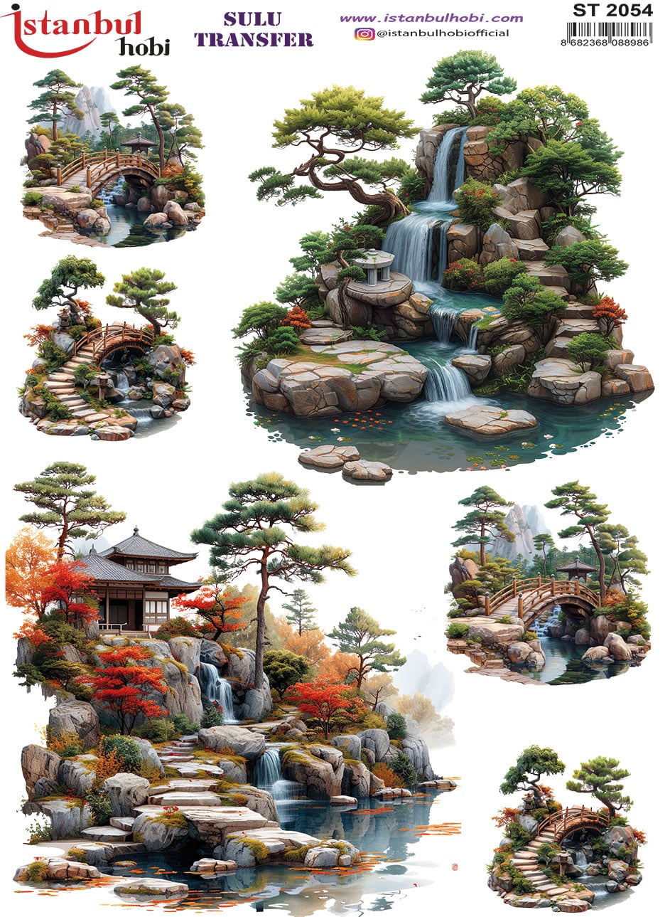 ST2054 | Sulu Transfer Kağıdı-25x35 cm 1 St2054 | Sulu Transfer Kağıdı-25X35 Cm