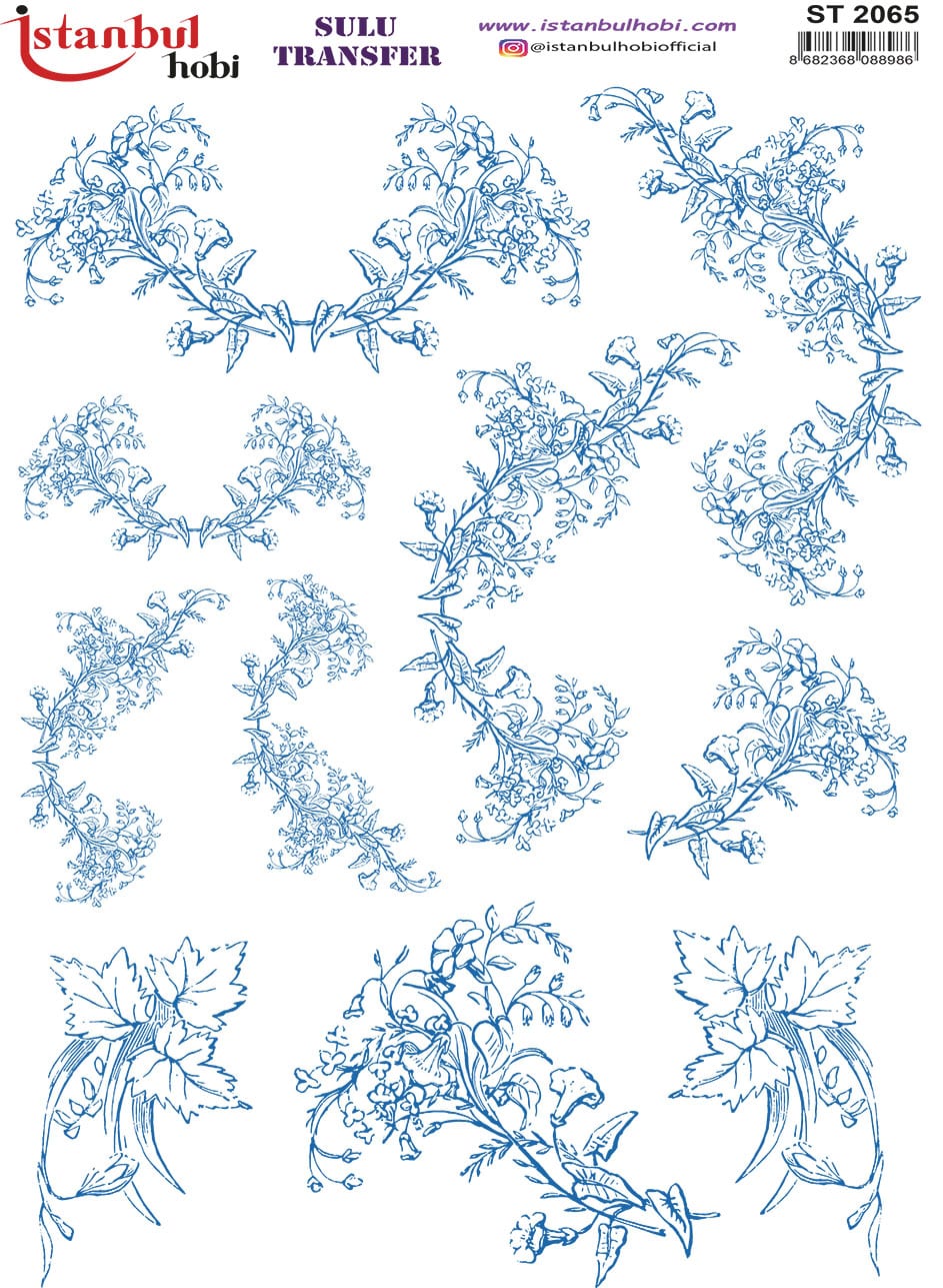 ST2065 | Sulu Transfer Kağıdı-25x35 cm 1 St2065 | Sulu Transfer Kağıdı-25X35 Cm