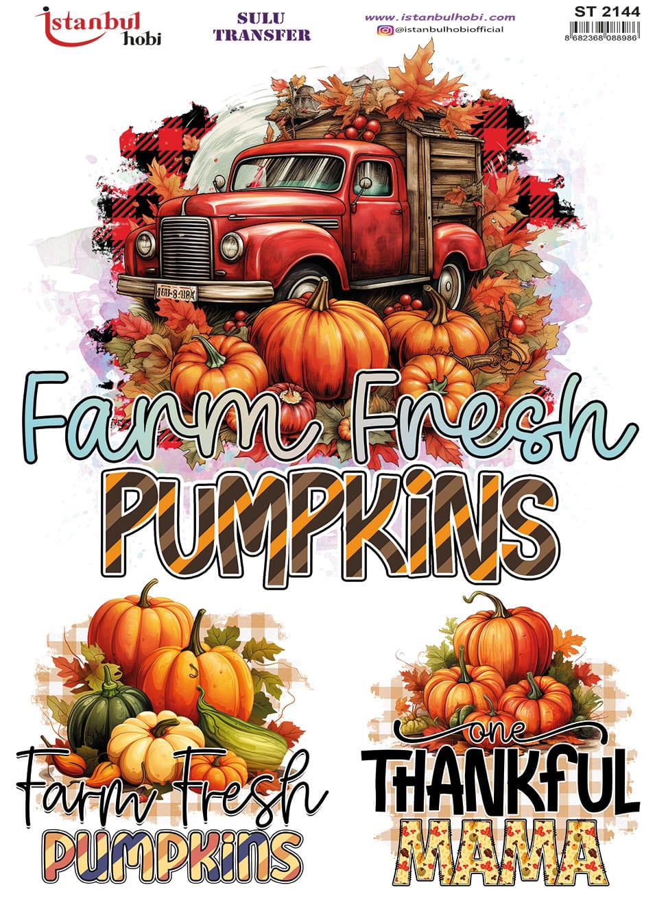 ST2144 | Sulu Transfer Kağıdı-25x35 cm 1 St2144 | Sulu Transfer Kağıdı-25X35 Cm