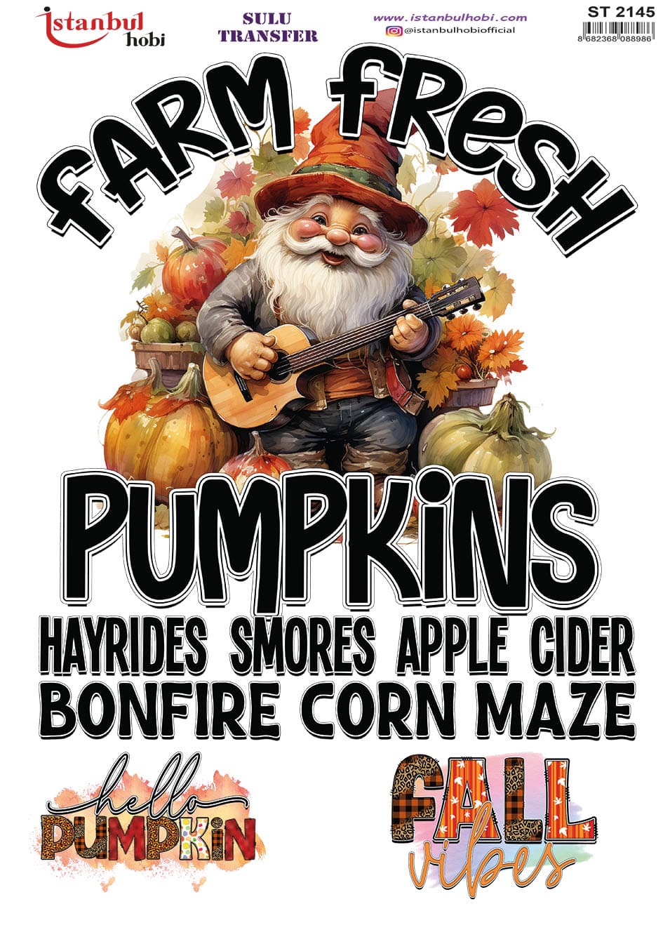 ST2145 | Sulu Transfer Kağıdı-25x35 cm 1 St2145 | Sulu Transfer Kağıdı-25X35 Cm