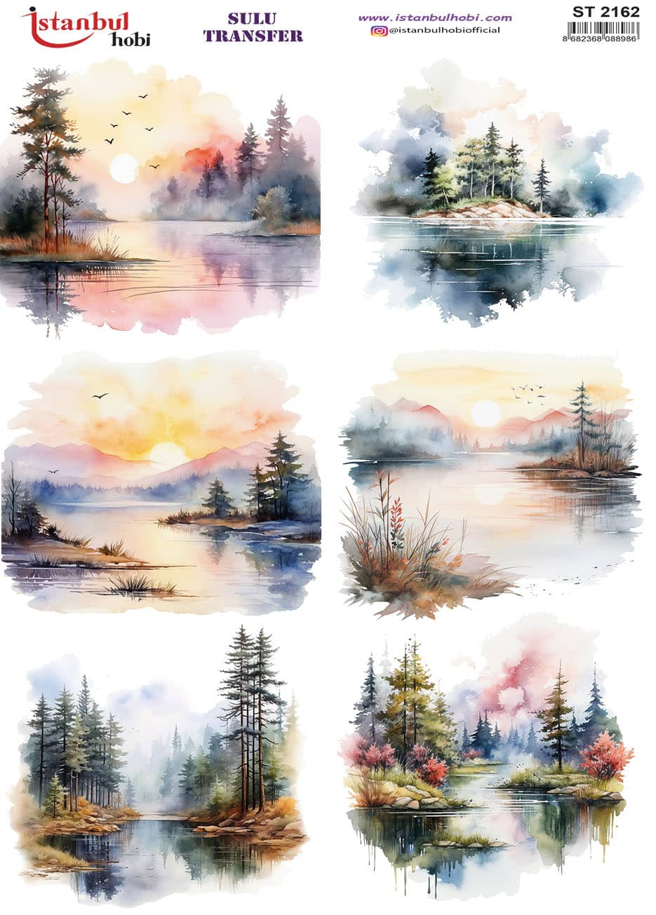 ST2162 | Sulu Transfer Kağıdı-25x35 cm 1 St2162 | Sulu Transfer Kağıdı-25X35 Cm