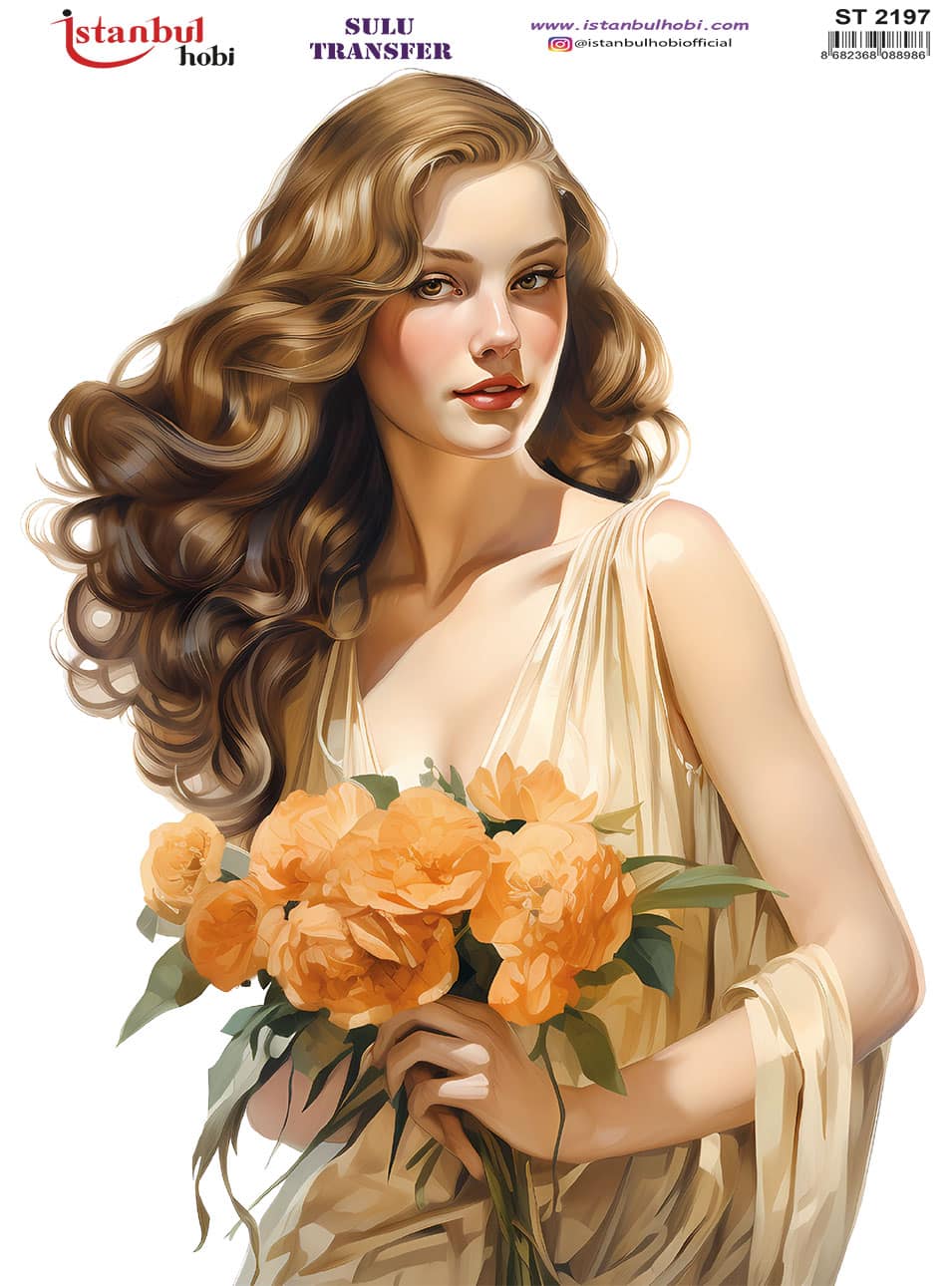 ST2197 | Sulu Transfer Kağıdı-25x35 cm 1 St2197 | Sulu Transfer Kağıdı-25X35 Cm