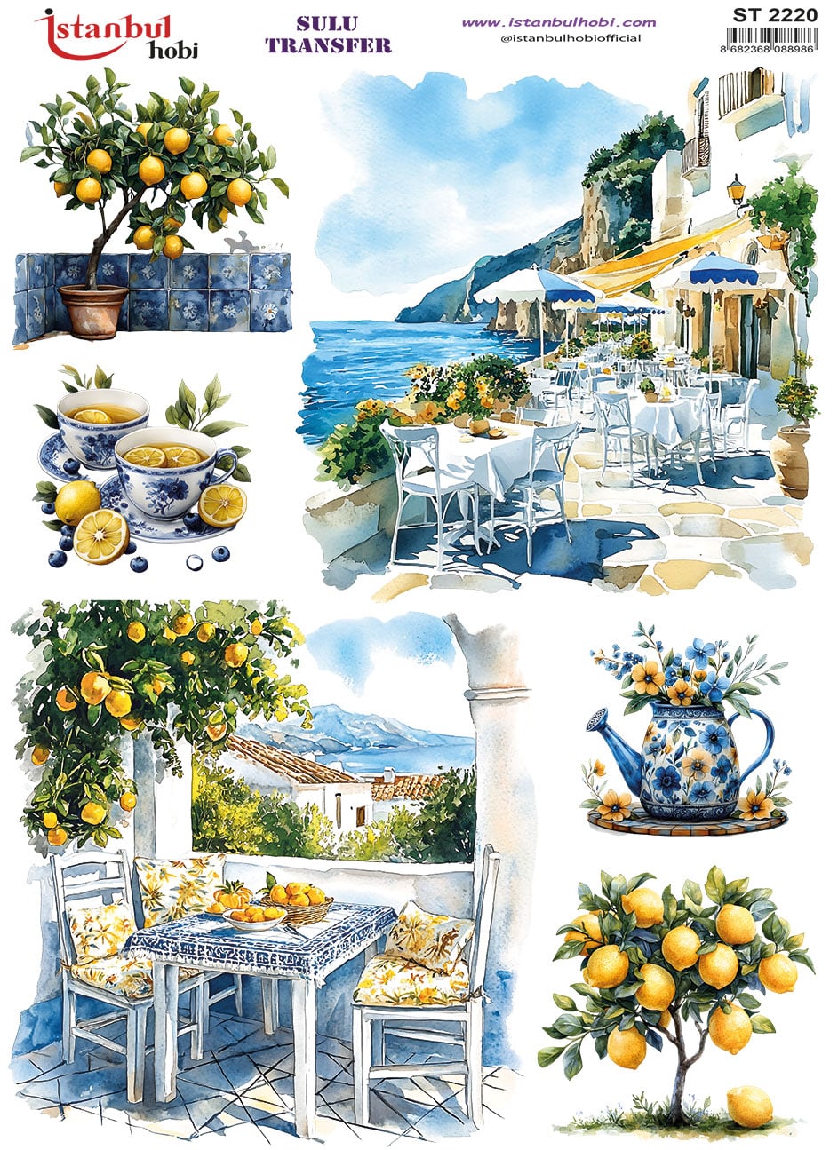 ST2220 | Sulu Transfer Kağıdı-25x35 cm 1 St2220 | Sulu Transfer Kağıdı-25X35 Cm