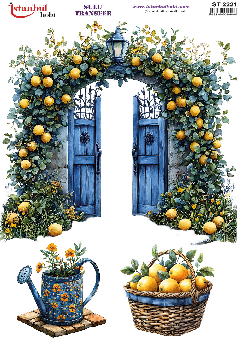 ST2221 | Sulu Transfer Kağıdı-25x35 cm 1 St2221 | Sulu Transfer Kağıdı-25X35 Cm