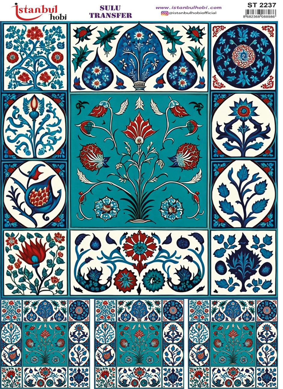 ST2237 | Sulu Transfer Kağıdı-25x35 cm 1 St2237 | Sulu Transfer Kağıdı-25X35 Cm