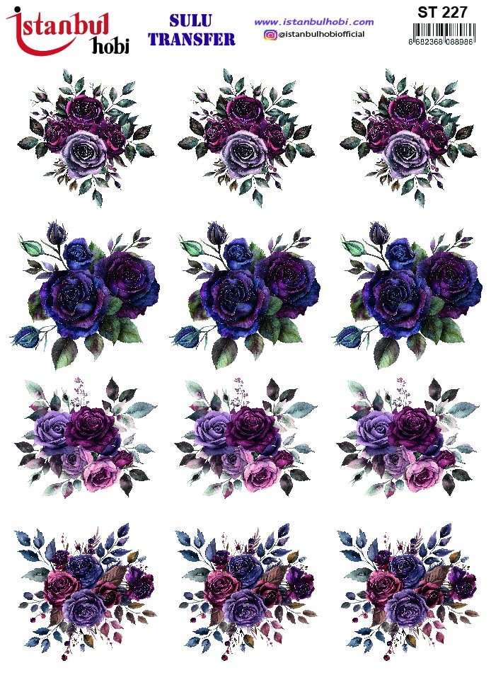 ST227 | Sulu Transfer Kağıdı-25x35 cm 1 St227 | Sulu Transfer Kağıdı-25X35 Cm