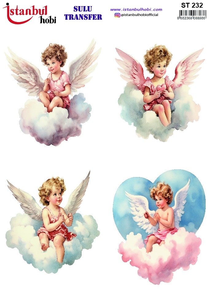 ST232 | Sulu Transfer Kağıdı-25x35 cm 1 St232 | Sulu Transfer Kağıdı-25X35 Cm