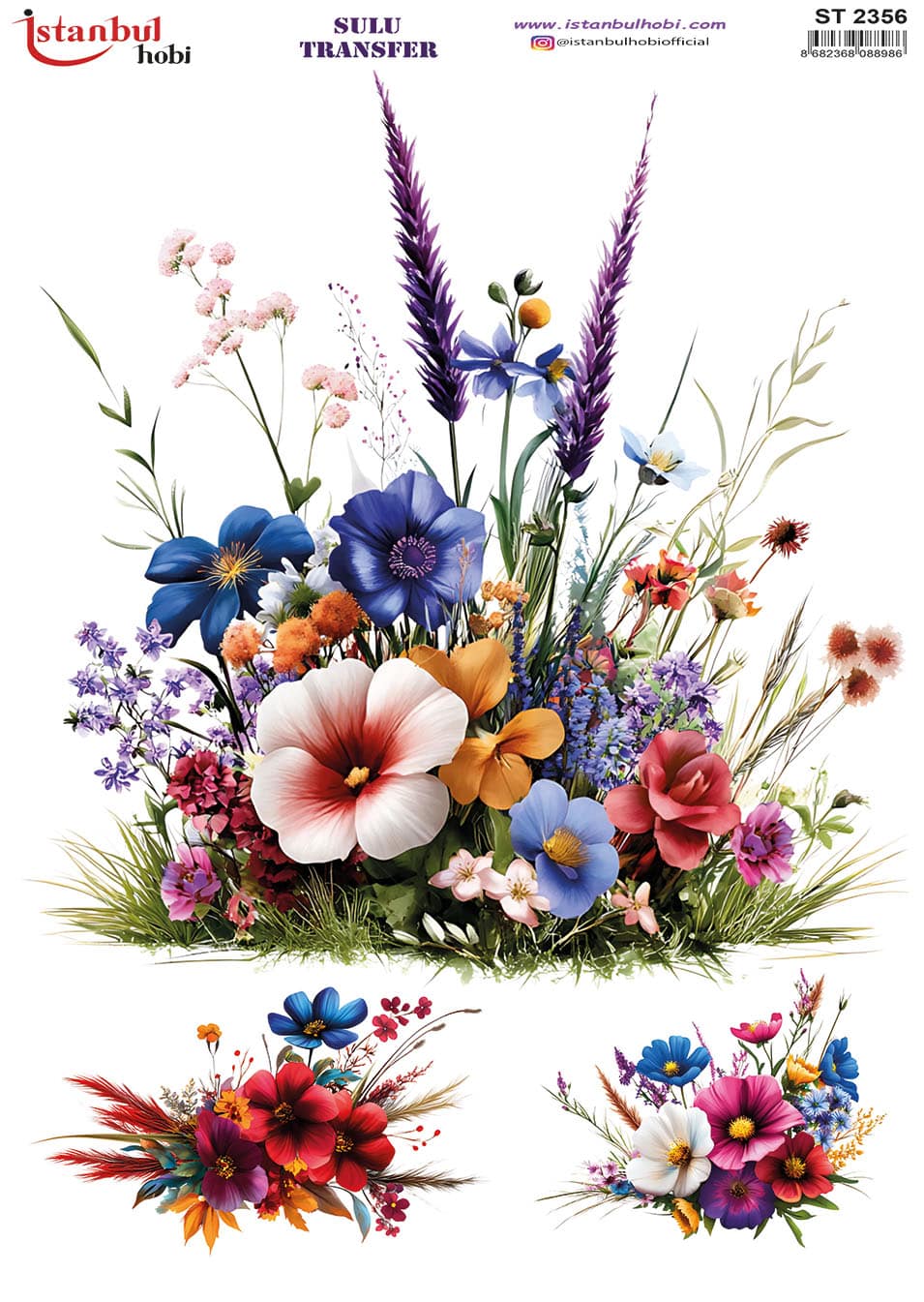 ST2356 | Sulu Transfer Kağıdı-25x35 cm 1 St2356 | Sulu Transfer Kağıdı-25X35 Cm