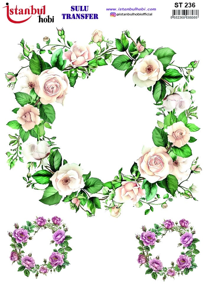 ST236 | Sulu Transfer Kağıdı-25x35 cm 1 St236 | Sulu Transfer Kağıdı-25X35 Cm