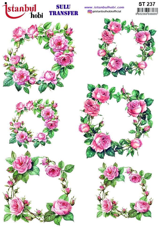 ST237 | Sulu Transfer Kağıdı-25x35 cm 1 St237 | Sulu Transfer Kağıdı-25X35 Cm