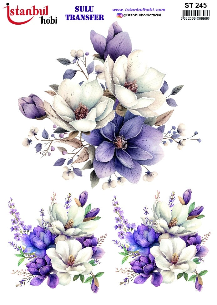 ST245 | Sulu Transfer Kağıdı-25x35 cm 1 St245 | Sulu Transfer Kağıdı-25X35 Cm