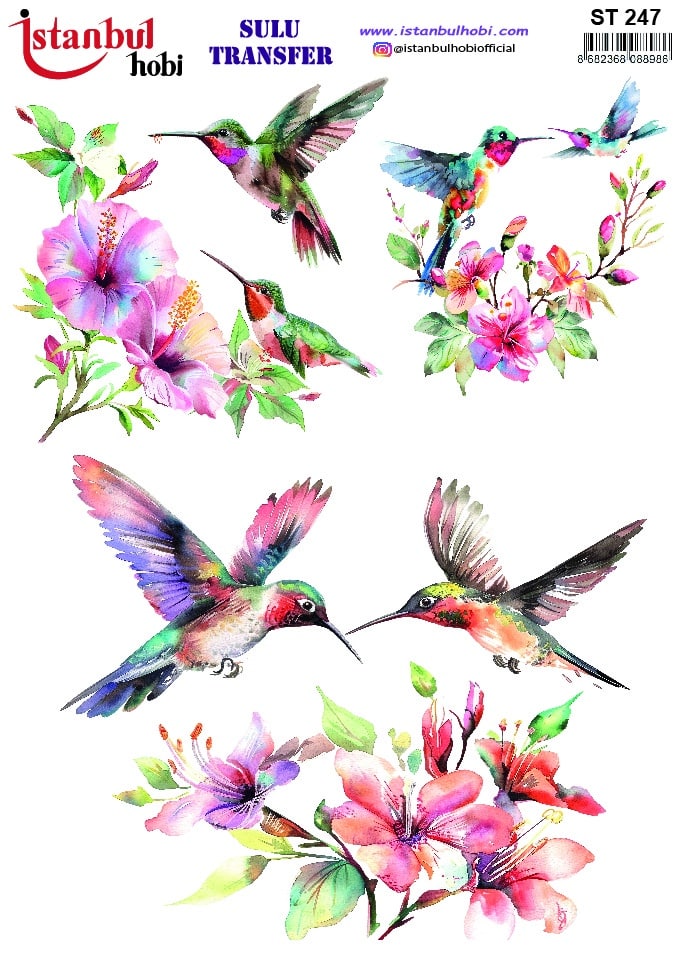 ST247 | Sulu Transfer Kağıdı-25x35 cm 1 St247 | Sulu Transfer Kağıdı-25X35 Cm