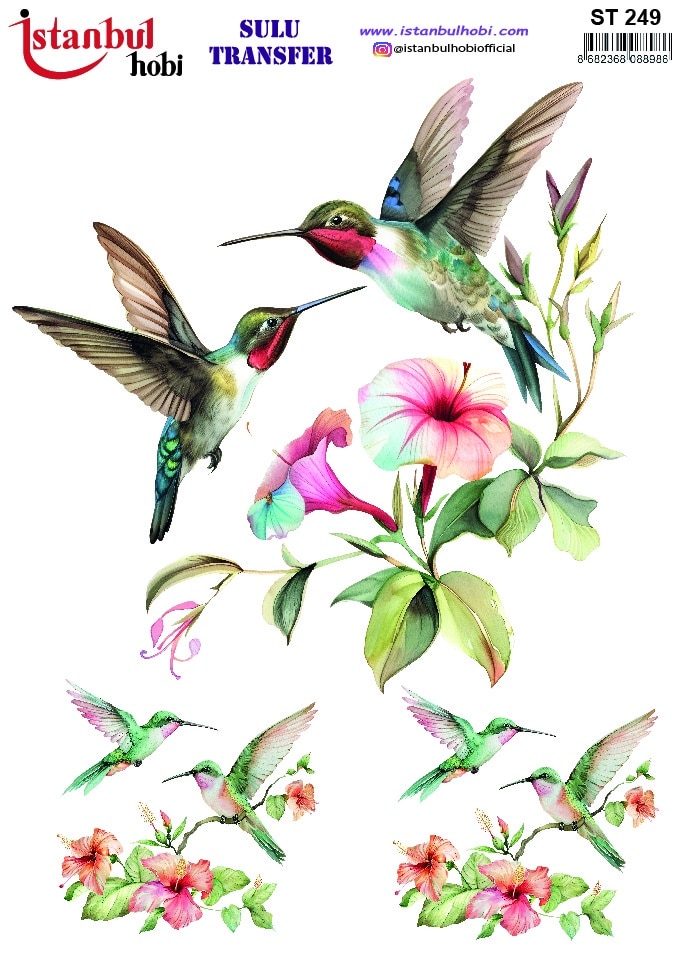 ST249 | Sulu Transfer Kağıdı-25x35 cm 1 St249 | Sulu Transfer Kağıdı-25X35 Cm