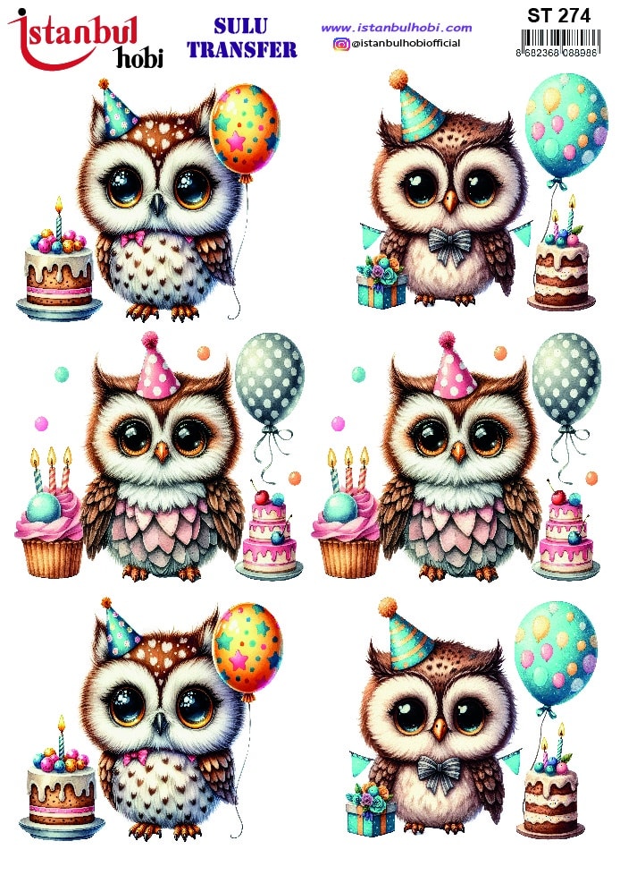 ST274 | Sulu Transfer Kağıdı-25x35 cm 1 St274 | Sulu Transfer Kağıdı-25X35 Cm