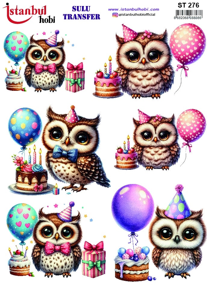 ST276 | Sulu Transfer Kağıdı-25x35 cm 1 St276 | Sulu Transfer Kağıdı-25X35 Cm