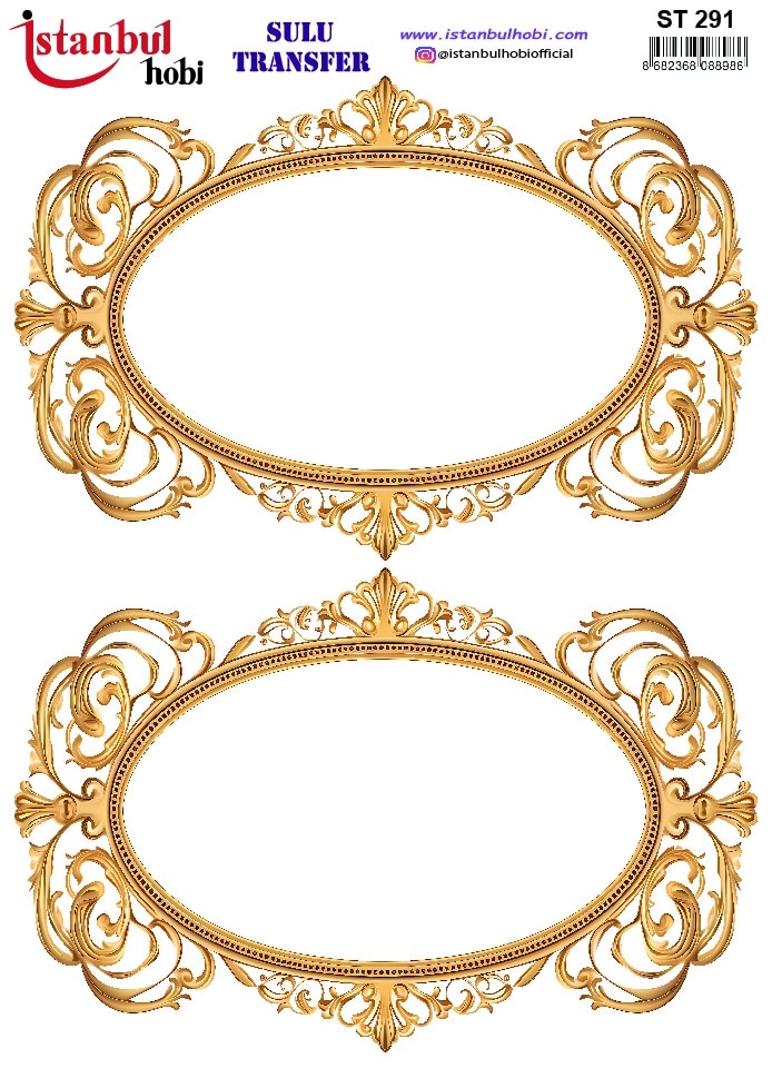 ST291 | Sulu Transfer Kağıdı-25x35 cm 1 St291 | Sulu Transfer Kağıdı-25X35 Cm