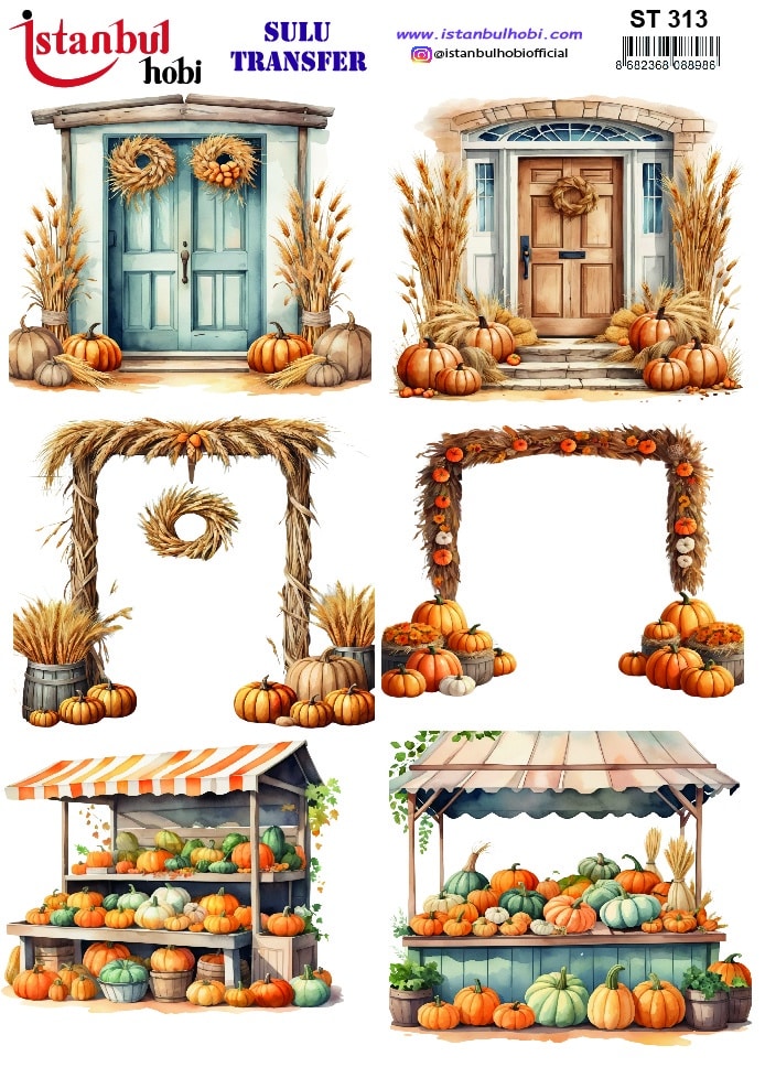ST313 | Sulu Transfer Kağıdı-25x35 cm 1 St313 | Sulu Transfer Kağıdı-25X35 Cm