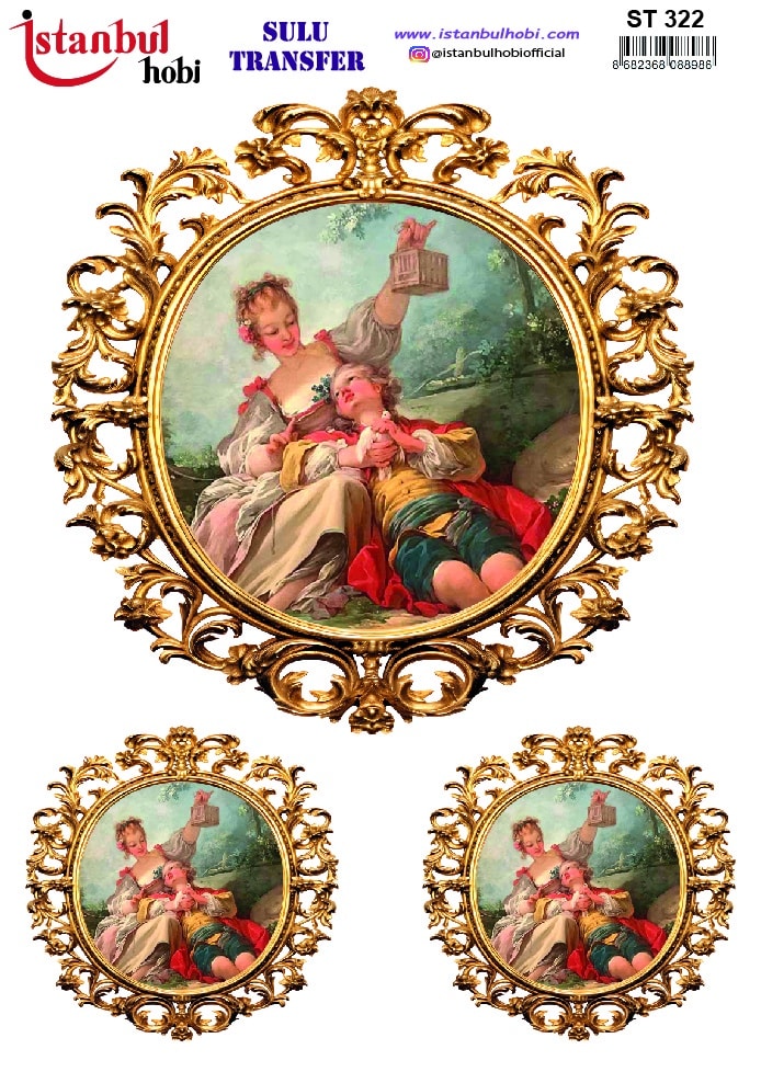 ST322 | Sulu Transfer Kağıdı-25x35 cm 1 St322 | Sulu Transfer Kağıdı-25X35 Cm