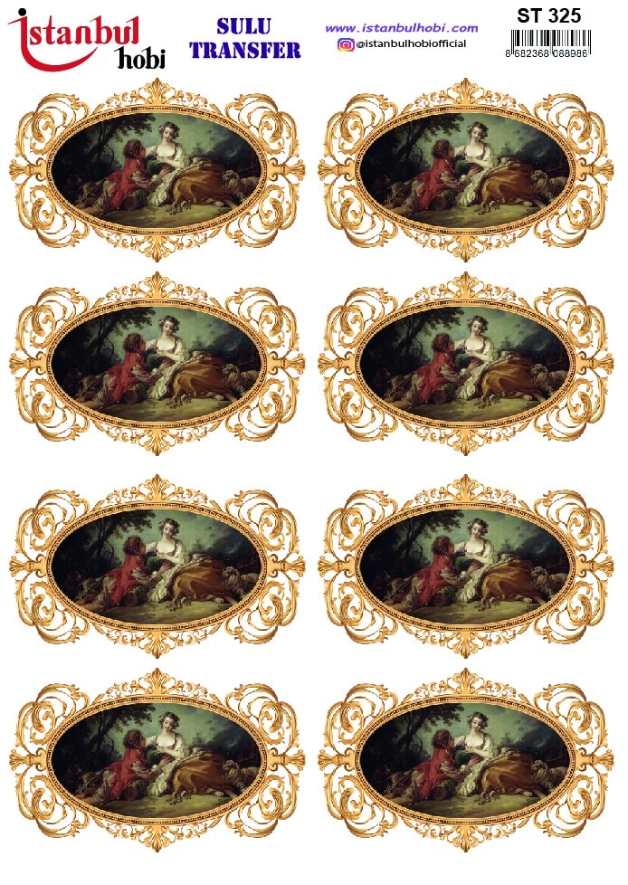 ST325 | Sulu Transfer Kağıdı-25x35 cm 1 St325 | Sulu Transfer Kağıdı-25X35 Cm