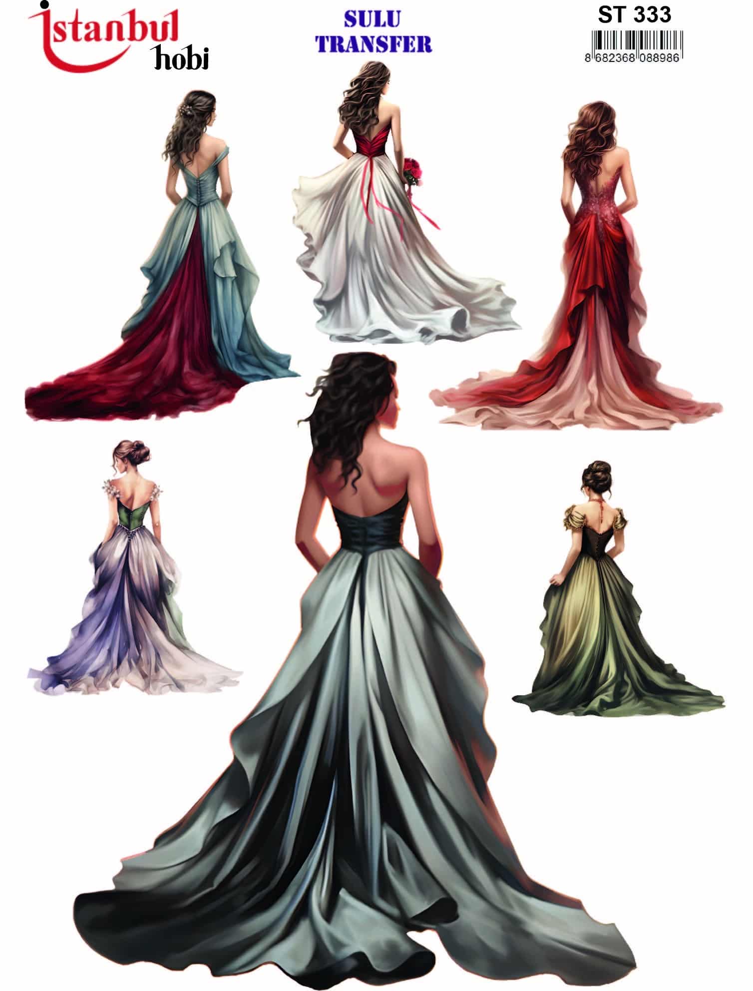 ST333 | Sulu Transfer Kağıdı-25x35 cm 1 St333 | Sulu Transfer Kağıdı-25X35 Cm