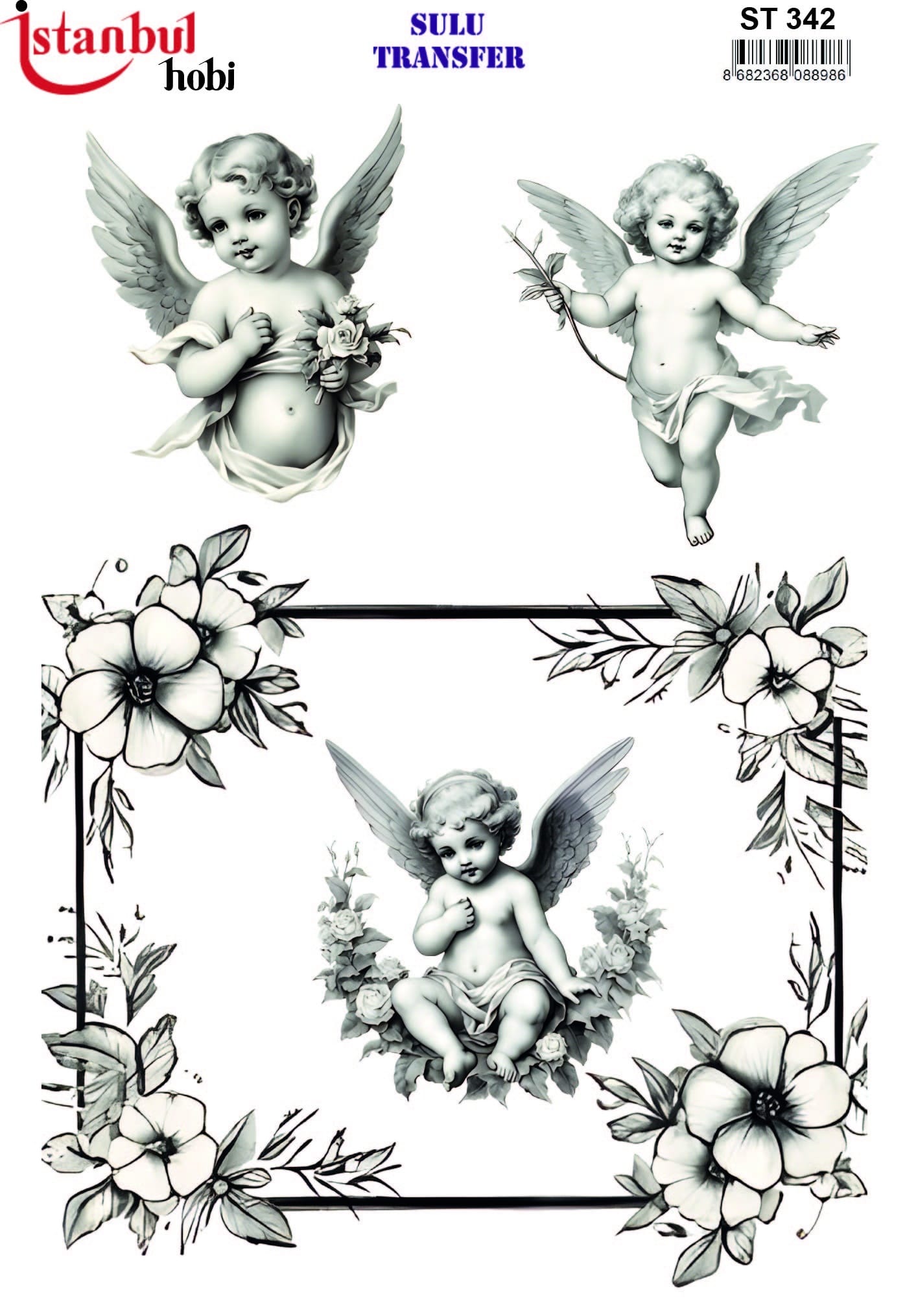 ST342 | Sulu Transfer Kağıdı-25x35 cm 1 St342 | Sulu Transfer Kağıdı-25X35 Cm