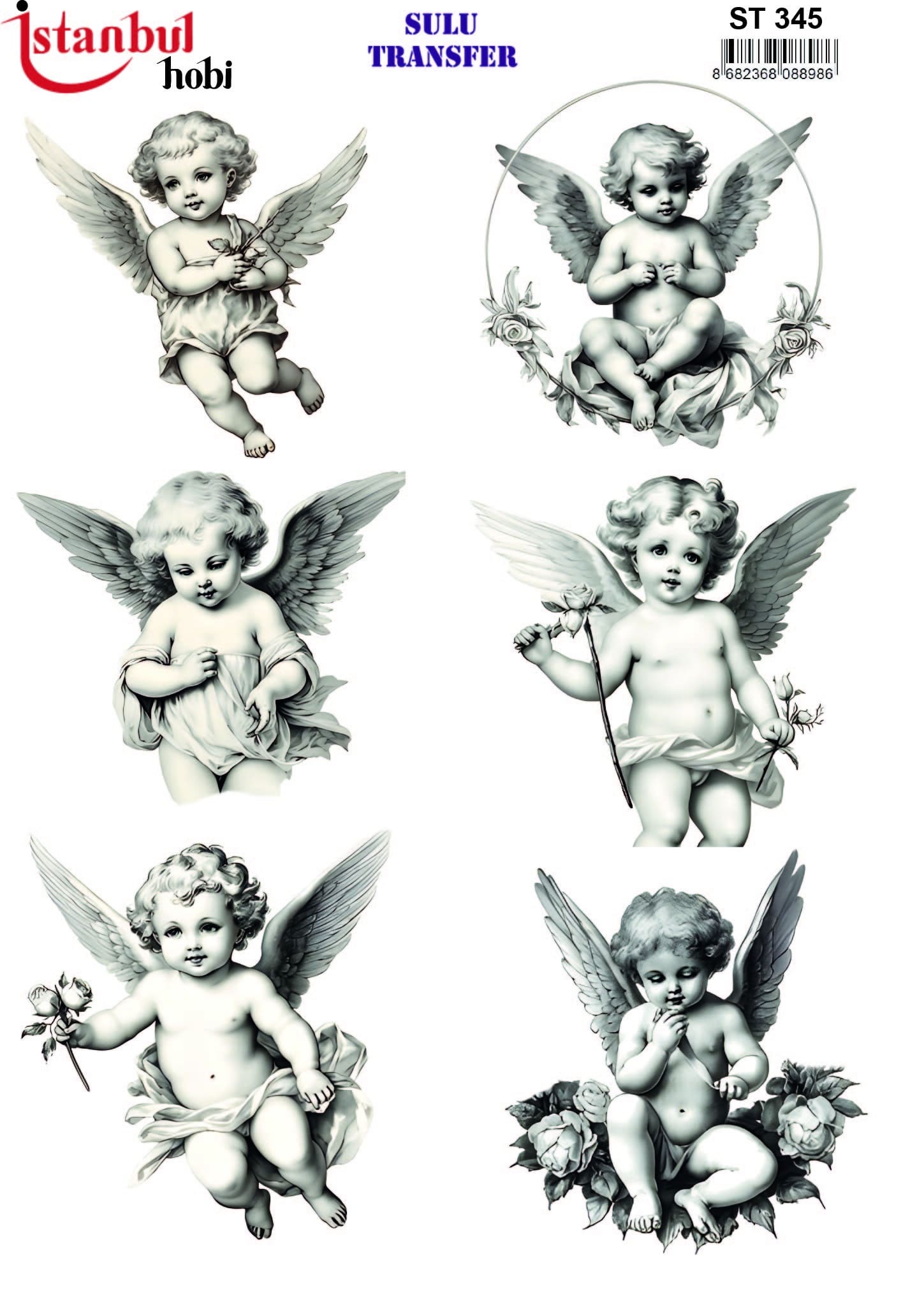 ST345 | Sulu Transfer Kağıdı-25x35 cm 1 St345 | Sulu Transfer Kağıdı-25X35 Cm