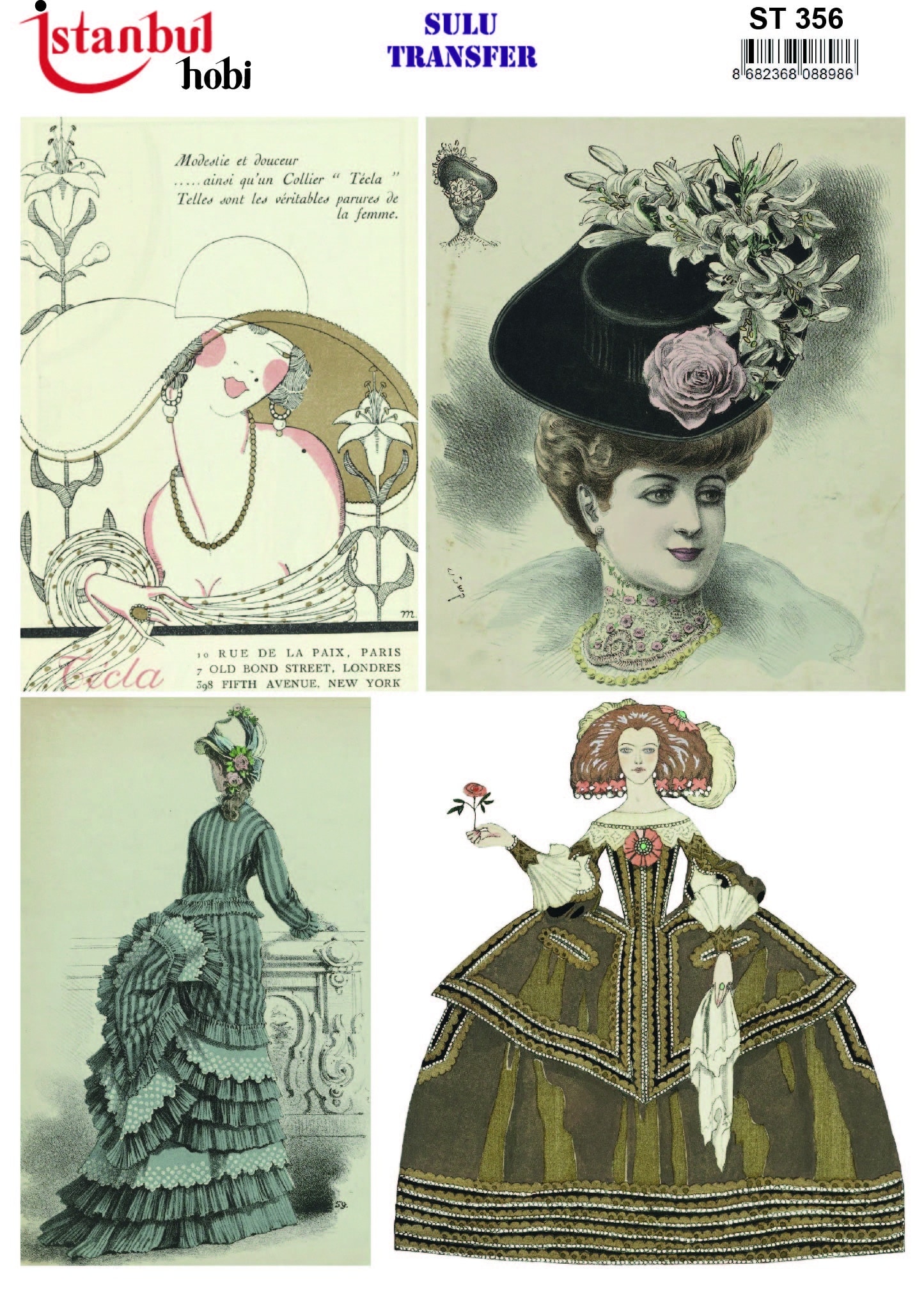 ST356 | Sulu Transfer Kağıdı-25x35 cm 1 St356 | Sulu Transfer Kağıdı-25X35 Cm