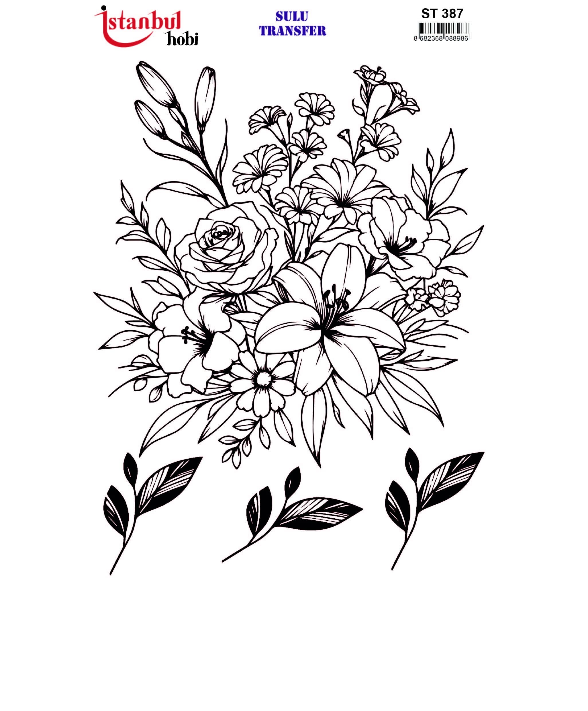 ST387 | Sulu Transfer Kağıdı-25x35 cm 1 St387 | Sulu Transfer Kağıdı-25X35 Cm
