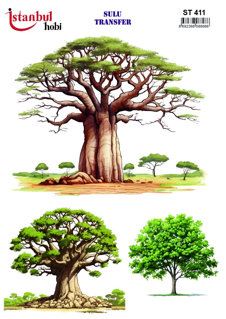 ST411 | Sulu Transfer Kağıdı-25x35 cm 1 St411 | Sulu Transfer Kağıdı-25X35 Cm