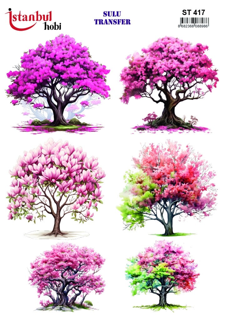 ST417 | Sulu Transfer Kağıdı-25x35 cm 1 St417 | Sulu Transfer Kağıdı-25X35 Cm