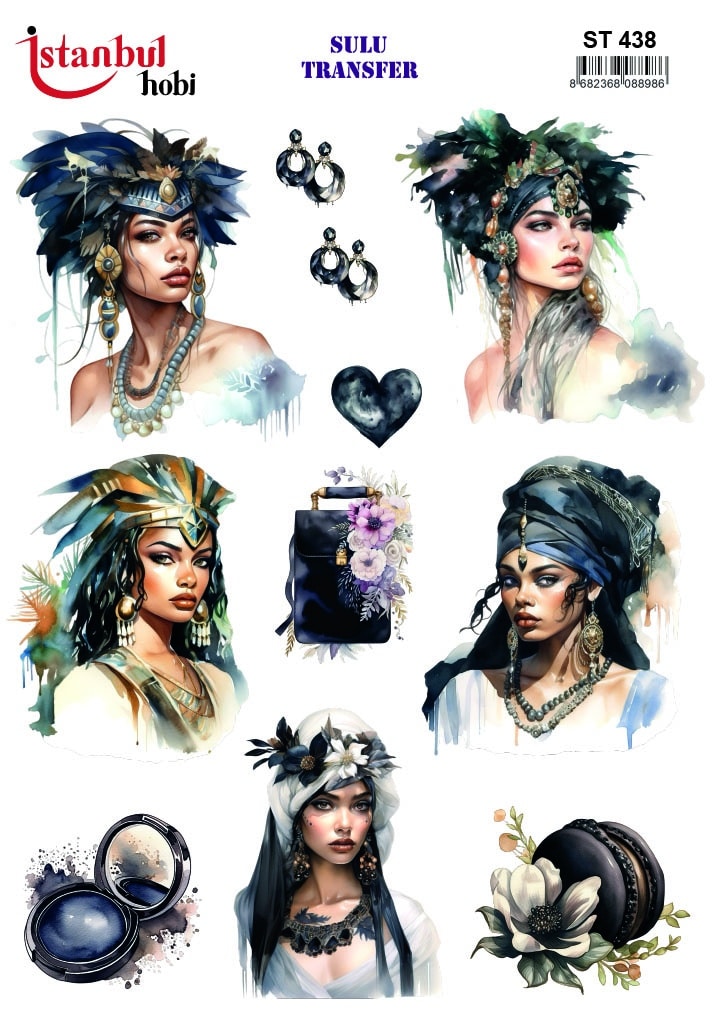 ST438 | Sulu Transfer Kağıdı-25x35 cm 1 St438 | Sulu Transfer Kağıdı-25X35 Cm