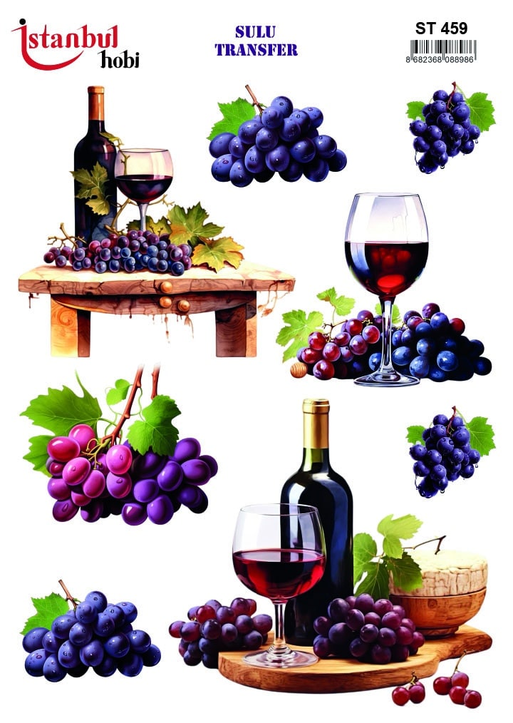 ST459 | Sulu Transfer Kağıdı-25x35 cm 1 St459 | Sulu Transfer Kağıdı-25X35 Cm