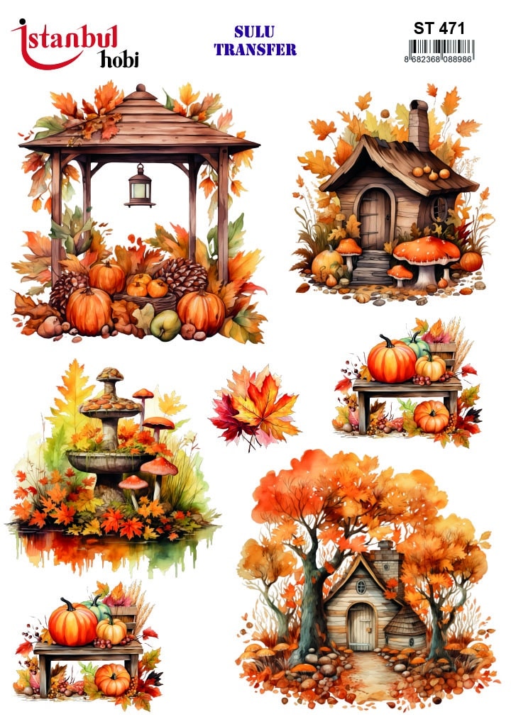 ST471 | Sulu Transfer Kağıdı-25x35 cm 1 St471 | Sulu Transfer Kağıdı-25X35 Cm