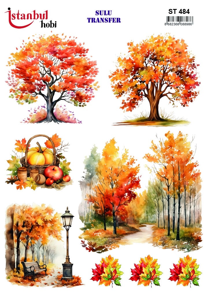ST484 | Sulu Transfer Kağıdı-25x35 cm 1 St484 | Sulu Transfer Kağıdı-25X35 Cm
