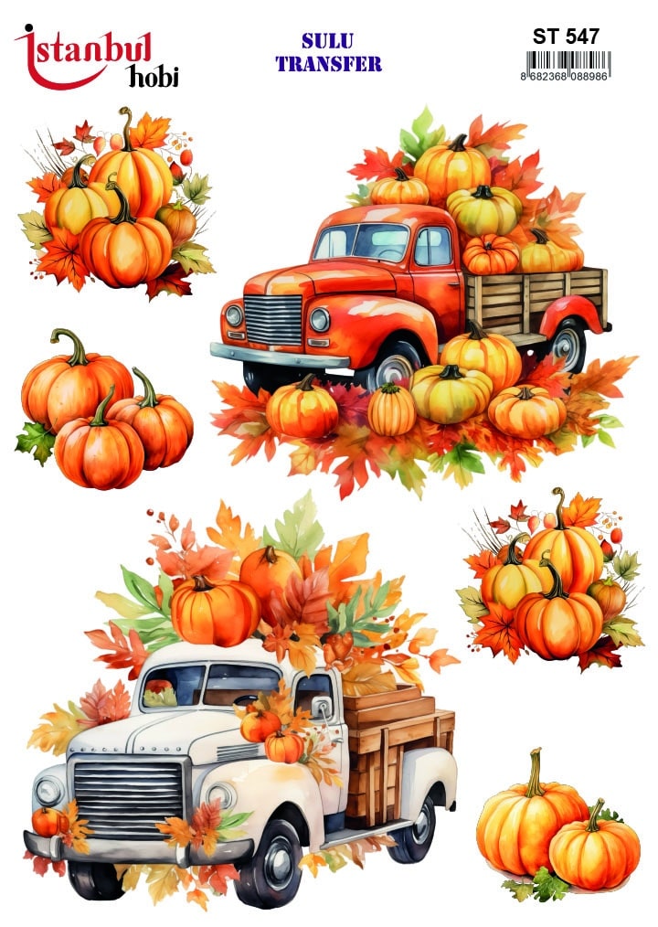 ST547 | Sulu Transfer Kağıdı-25x35 cm 1 St547 | Sulu Transfer Kağıdı-25X35 Cm