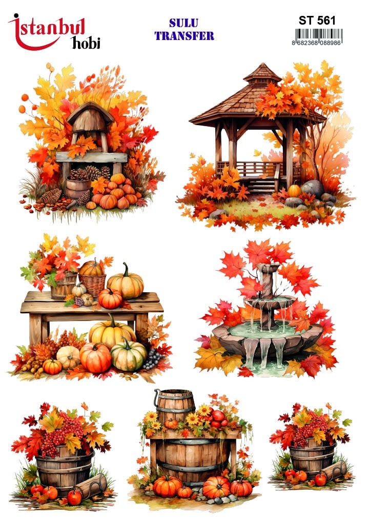 ST561 | Sulu Transfer Kağıdı-25x35 cm 1 St561 | Sulu Transfer Kağıdı-25X35 Cm