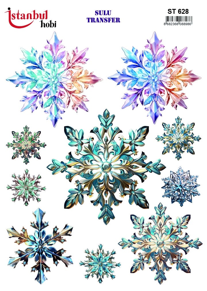 ST628 | Sulu Transfer Kağıdı-25x35 cm 1 St628 | Sulu Transfer Kağıdı-25X35 Cm