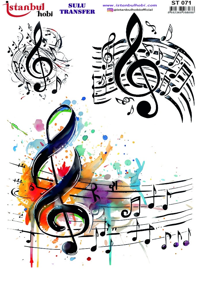 ST71 | Sulu Transfer Kağıdı-25x35 cm 1 St71 | Sulu Transfer Kağıdı-25X35 Cm