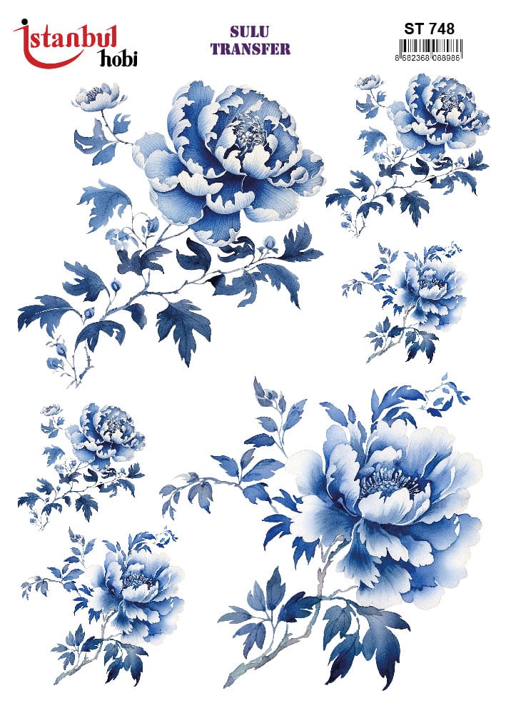 ST748 | Sulu Transfer Kağıdı-25x35 cm 1 St748 | Sulu Transfer Kağıdı-25X35 Cm