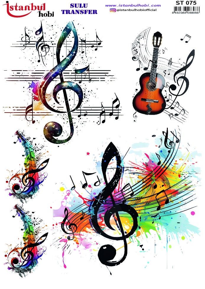 ST75 | Sulu Transfer Kağıdı-25x35 cm 1 St75 | Sulu Transfer Kağıdı-25X35 Cm