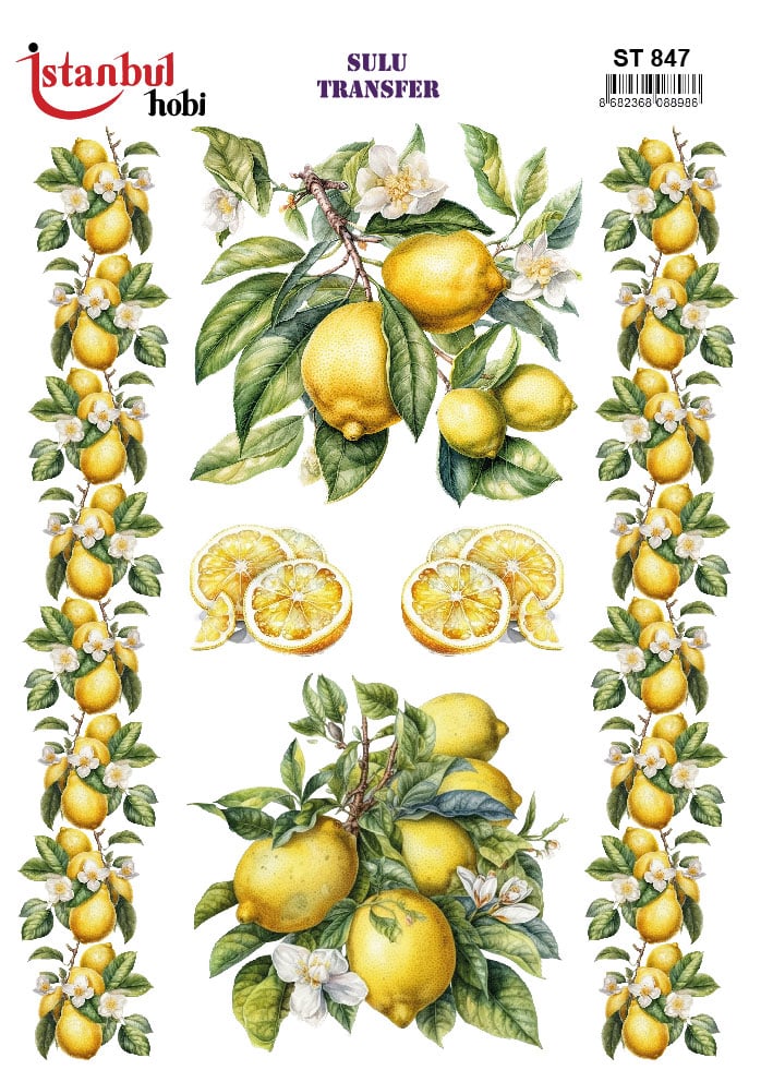 ST847 | Sulu Transfer Kağıdı-25x35 cm 1 St847 | Sulu Transfer Kağıdı-25X35 Cm