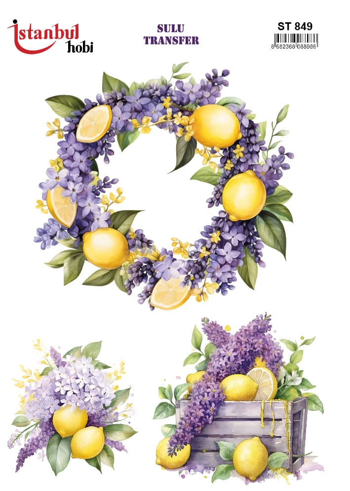 ST849 | Sulu Transfer Kağıdı-25x35 cm 1 St849 | Sulu Transfer Kağıdı-25X35 Cm