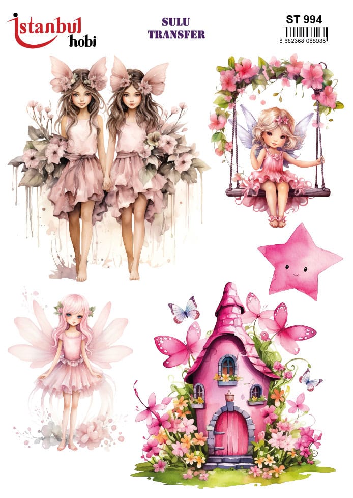 ST994 | Sulu Transfer Kağıdı-25x35 cm 1 St994 | Sulu Transfer Kağıdı-25X35 Cm