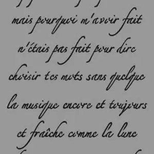 El Yazısı Mektup Deseni | Stencil Boyama Şablonu (33x48 cm)