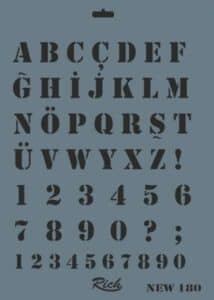 Rich Stencil New Seri X-Large 180 2 Rich Stencil New Seri X-Large 180
