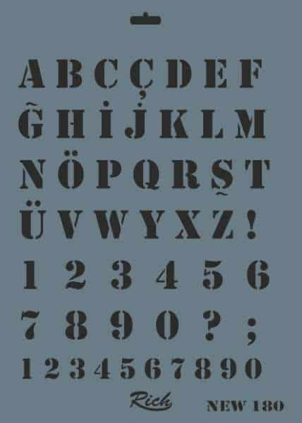 Rich Stencil New Seri X-Large 180
